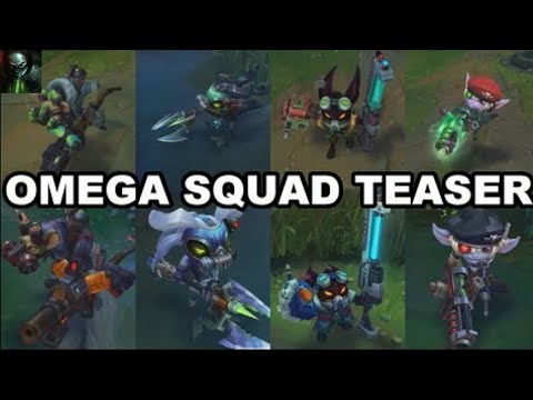 Omega Squad Skins. Twitch-Veigar-Tristana-Fizz +Splash Art & Chroma Skins