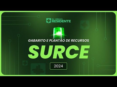 Live de Correção, Gabarito e Plantão de Recursos SURCE 2024 | Eu Médico Residente