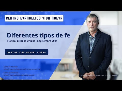 Diferentes tipos de fe, por el pastor José Manuel Sierra.
