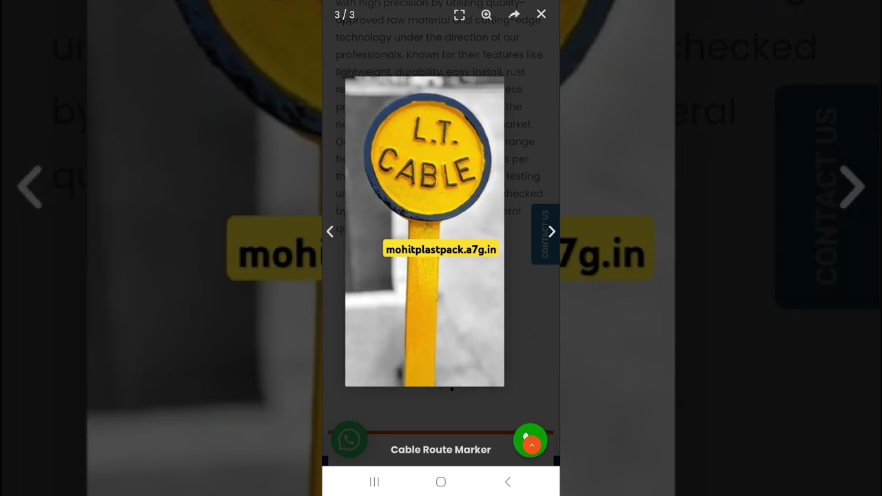 Cable route marker manufacturer in Ahmedabad | Mohit Plast Pack | (+91) 8866155444(+91) 9724998109