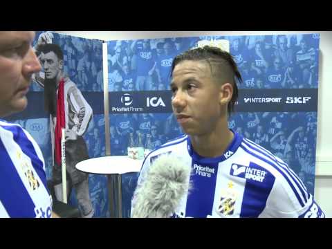 Tobias Sana direkt efter matchen