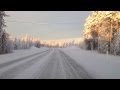Driving towards Kuusamo. Via Karelia. Finland. Bel ...