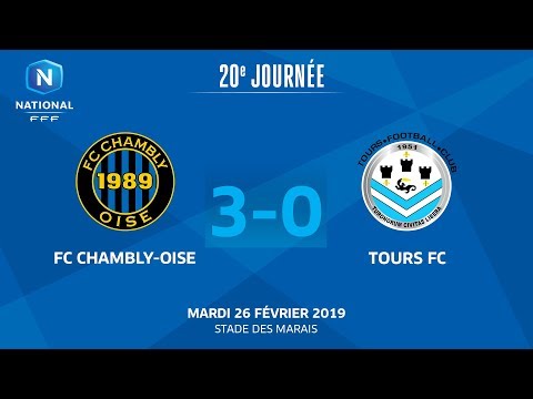 J20 (Reporté) : FC Chambly-Oise - Tours FC (3-0), le résumé I National FFF 2018-2019