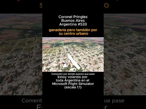 Coronel Pringles, Buenos Aires desde el Microsoft Flight Simulator #coronelpringles #buenosaires