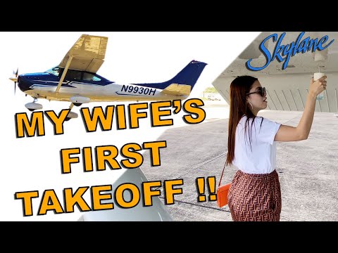 My WIFE can FLY! - Cessna 182 Flight Vlog