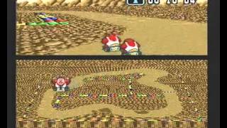 Super Mario Kart (PAL) Time Trial : Choco Island 1 (CI1) - 10"55 NBT (World Record)