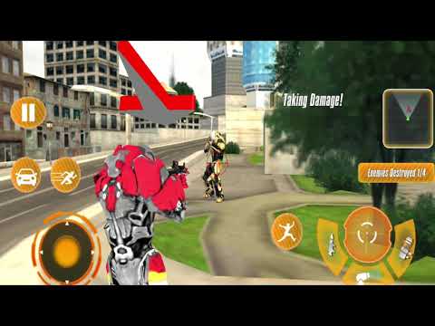 Flying Fighter Truck Truck Transform Robot Game || Flying Firefighter Truck Robot Games | ROBOT