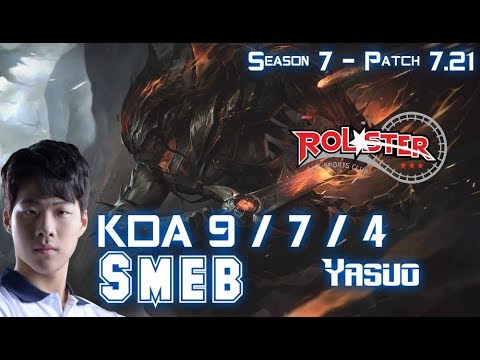 KT Smeb YASUO vs RUMBLE Top - Patch 7.21 KR Ranked