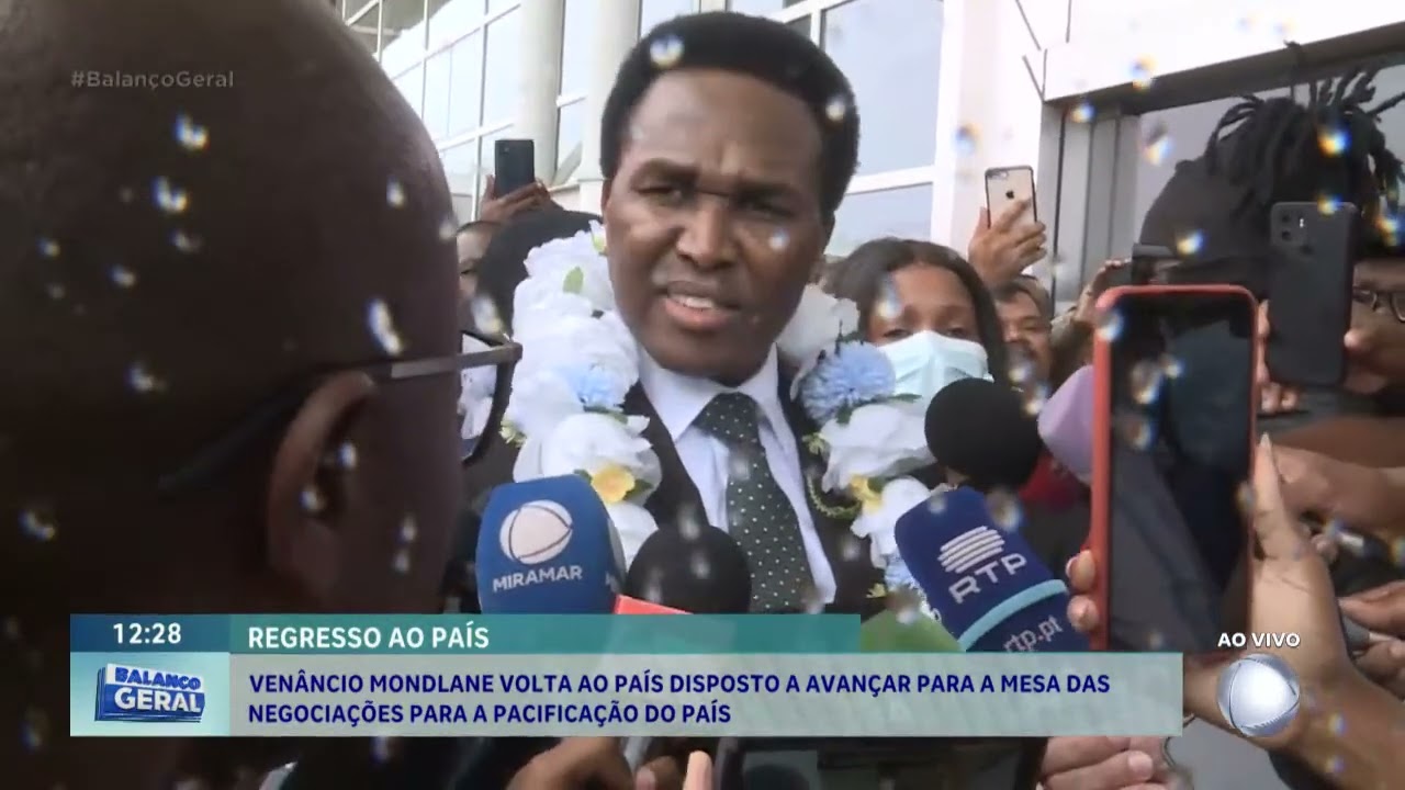 #BalançoGeral: Venâncio Mondlane diz que retornou ao país para diálogo em busca da paz