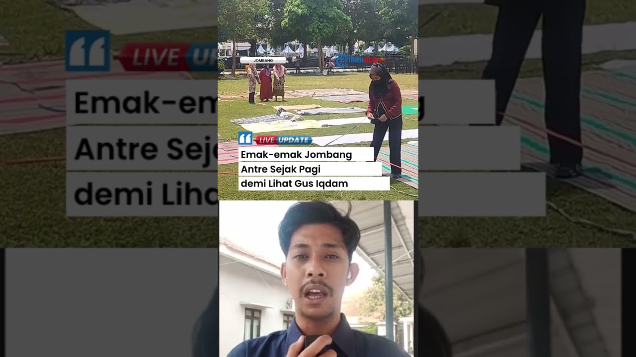 Demi Lihat Gus Iqdam dari Dekat, Emak-emak di Jombang Pasang Kavling Sejak Sehari Sebelumnya