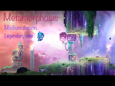 神話💎Geometry Dash Metamorphosis (Demon) 100% (Maybe become my favorite deco level🔥🔥🔥🔥🔥 awesome