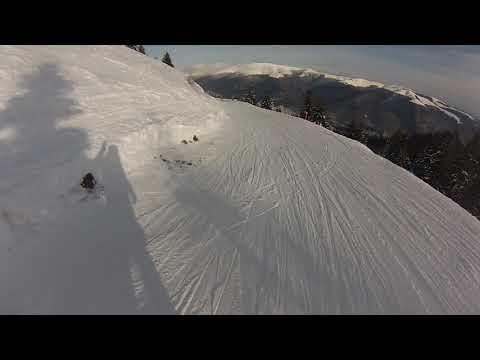 SKI from Cota 2000 to Cota 1400 to Cota 1000 (City) (Sinaia, Romania) 2019 - Great View