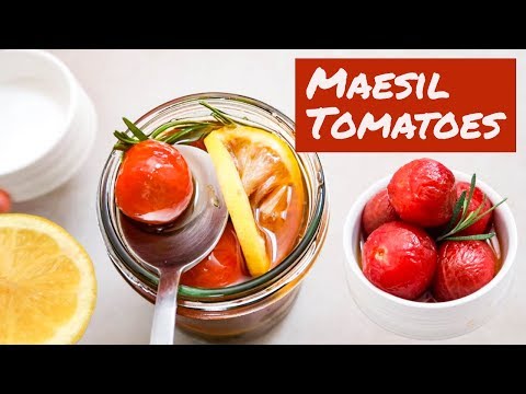 , title : 'Korean Pickled Tomatoes | Soak in Maesil | Tart, Sweet, Perfect!'