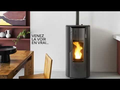 MINI de MCZ - Poêle à granulés de 6 ou 8 kW, rond, compact et facile à utiliser