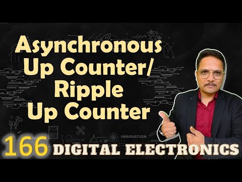 Asynchronous Up Counter or Ripple Up Counter Circuit Working Waveforms Digital Electronics