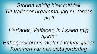 Thyrfing - Till Valfader Urgammal Lyrics
