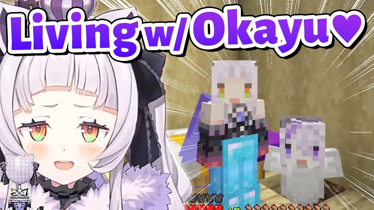 Shion happy to be living with Okayu(?)【Minecraft/Hololive Clip/EngSub】