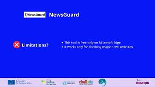 NewsGuard: an online tool that helps people identify fake news and misleading information online.
