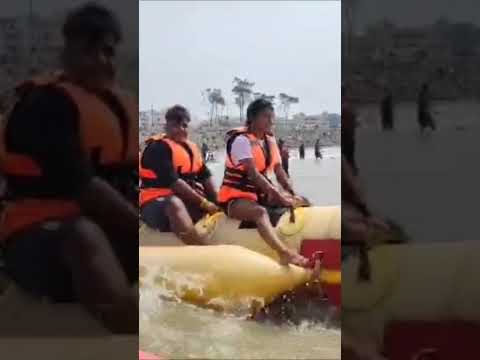 🍌 Banana 🚣 boat and speed 🚣 ride i New Digha beach #digha #beach #enjoy #wateractivities #fun
