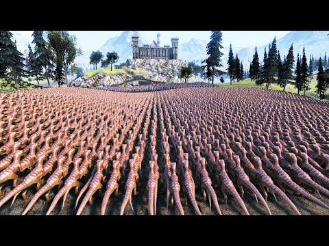RAPTORS LAY SIEGE TO ANCIENT CASTLE - UEBS MODS - Ultimate Epic Battle Simulator