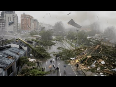 Chaos In Serbia and Romania | Storm Destroys Požarevac, Reşiţa, Timişoara, Sibiu and Jibou