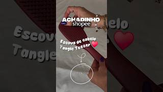 ACHEI NA SHOPEE ESCOVA TANGLE TEEZER ORIGINAL 😱😱 #shopee #achadinhos