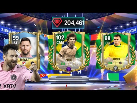 COPA AMERICA ICON ZICO 102 OVR LUCK! BRAZIL ICONS EUROS PACK OPENING | MAKING COINS | FC MOBILE TEAM