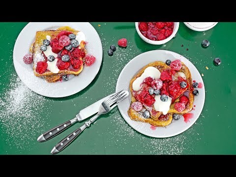 Pain perdu aux framboises – Migusto recette
