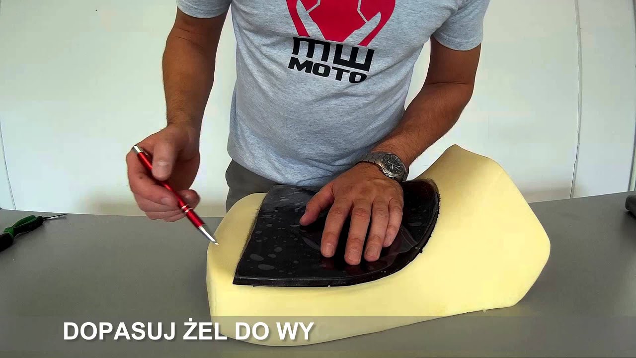 Motocyklowa wkładka żelowa MOTO GEL - instrukcja montażu