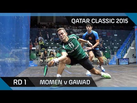 Squash: Qatar Classic 2015 - Men's Round 1 Highlights: Momen v Gawad