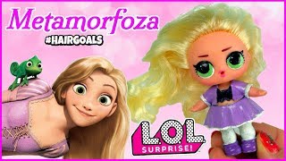 LOL Surprise Hair Goals ✂✂ Metamorfoza Roszpunka ???? Disney Princess ???? DIY