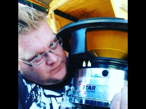 Gwatboys LOUD bass vibrating bottles on ground.