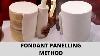 HOW TO COVER A CAKE IN FONDANT - PANELLING METHOD