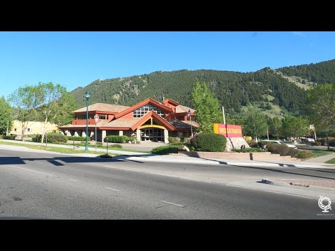 Jackson Downtown, Wyoming, USA ,Scenic Drive in 4K UHD | Jackson Hole