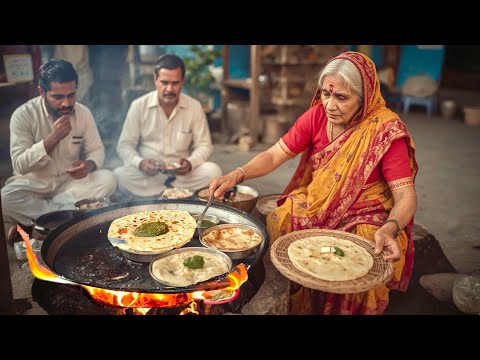 INSIDE LAHORE OLD WOMEN SELLING REAL DESI BREAKFAST 😍 | AUTHENTIC SAAG PARATHA– STREET FOOD PAKISTAN