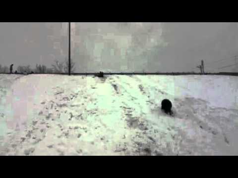 Emileo and latrell go sledding again