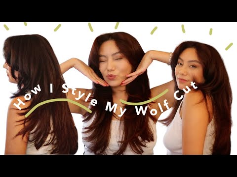 How to Style a Wolf Cut / Shag | How to Blow Out Hair