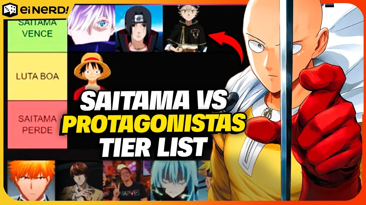 SAITAMA VS OS PROTAGONISTAS MAIS FORTES DOS ANIMES: QUEM GANHA? - [TIER LIST]