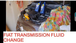 HOW TO DO A TRANSMISSION FLUID REPLACEMENT ON A FIAT.