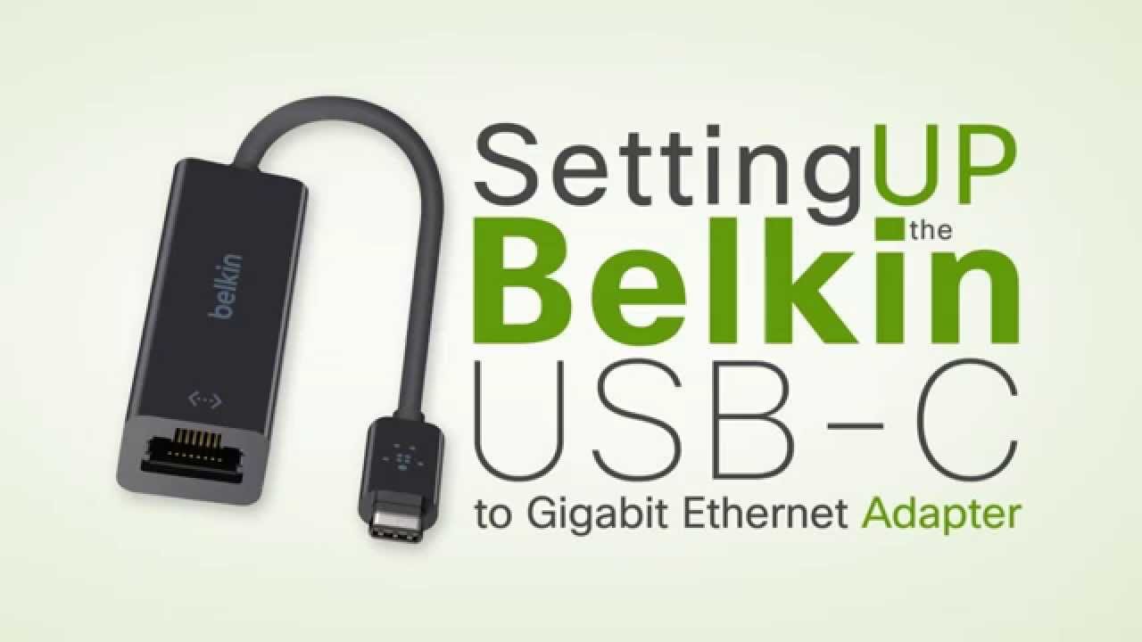 Belkin USB-C to Gigabit Ethernet Adapter USB 3.0 network adapter - Black -  F2CU040BTBLK - USB Adapters - CDW.ca