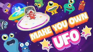 🛸 Space & Astronomy | Make your own UFO 👽 | Experiment | Art & Craft | Science for Kids