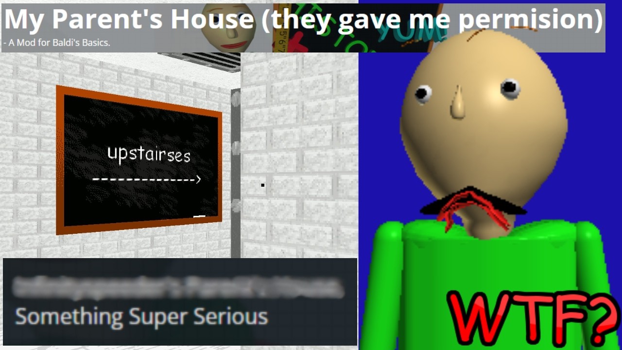 Someone added an IRL HOUSE to Baldi's Basics Plus