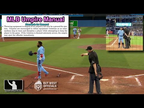 Ejection 019 - Nic Lentz Ejects Charlie Montoyo After Vlad Guerrero's Strikeout, Equipment Violation