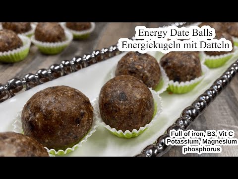 Energy Date Balls | Energiekugeln mit Datteln | Healthy Recipes
