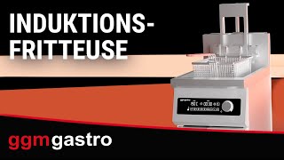 Induktions-Fritteuse - 30 Liter - 10 kW - mit automatischer Korbanhebung