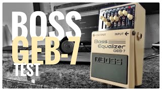 Video thumbnail for Boss GEB-7 Bass Equalizer Test/Sound Check - NO TALK by Samuel Breder