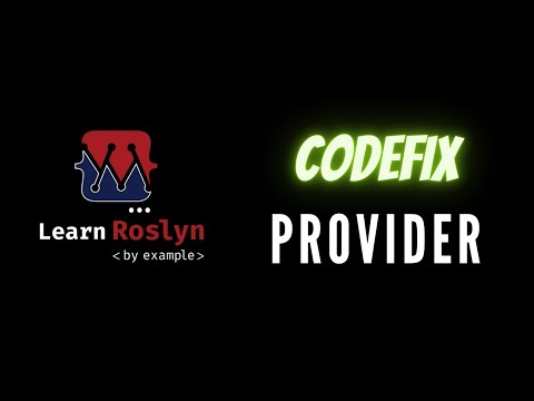 Creating the CodeFix provider