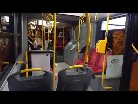 Przejazd warszawskim autobusem Solaris Urbino 18 #5209 linia N85