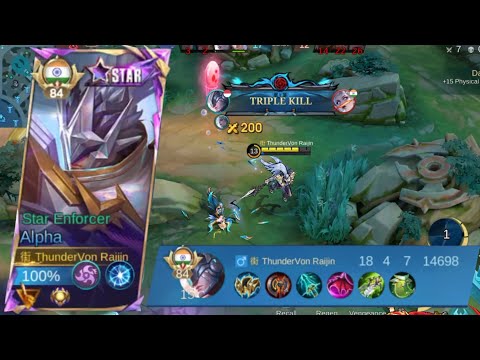 ALPHA GAMEPLAY | 18 KILLS | #mobilelegends #mlbb 