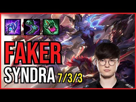 FAKER - SYNDRA vs. FIZZ Mid | KR GRANDMASTER | PATCH 10.25